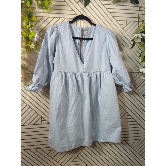 ARITIZIA SUNDAY BEST Women's Xenia Dress Romper Light Blue Size Small READ - Picture 3 of 9